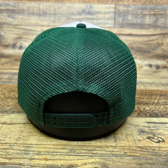 Rolling Stones Mens Trucker Hat Green Snapback World Tour Dragon 1978 Ball Cap - Picture 5 of 8